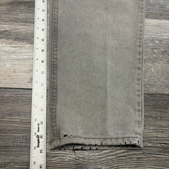 Vintage 90s Levis 550 Gray‎ Mens 34x33 Relaxed Straight Denim Jeans USA Red Tab - Picture 10 of 14